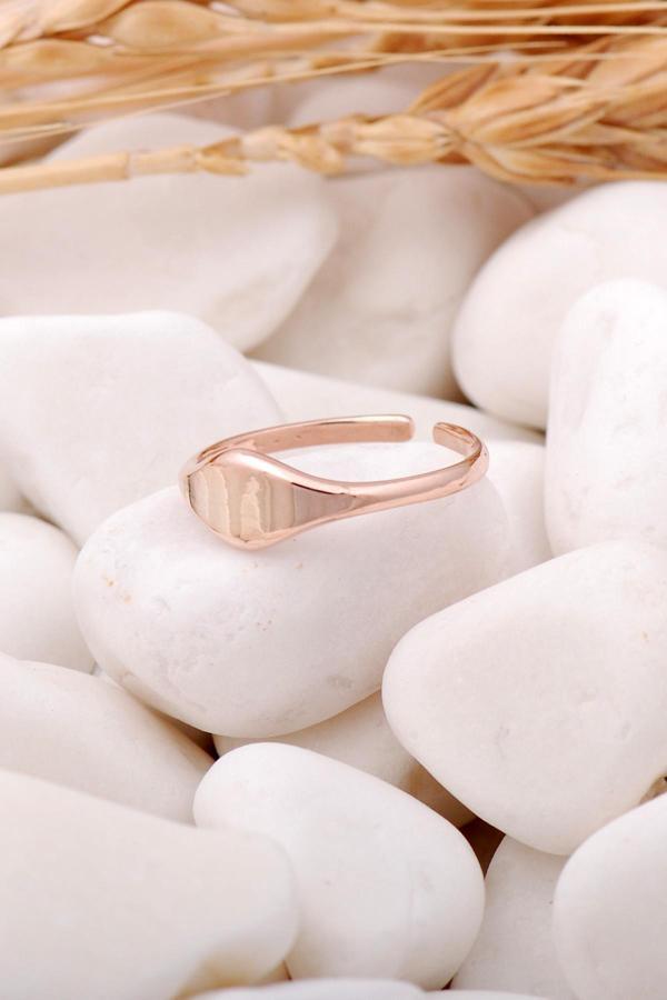 Tasarım Rose Gümüş İnce Yüzük 3455 - Image 1