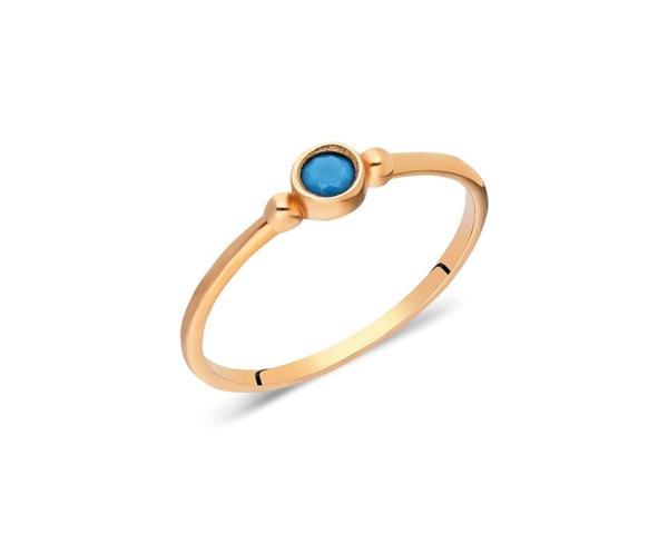 925 Ayar Gümüş Spor Tek Taş Evlilik Teklifi Yüzüğü-0.25 CT Firuze Tek Taş Evlilik Teklifi Yüzüğü - Image 1