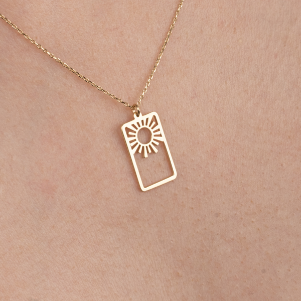 Gümüş Kolye - Güneş 925 Ayar Gümüş Kolye - Image 1