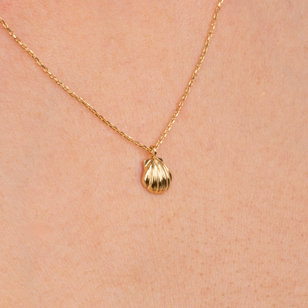 Gümüş Kolye - Mini İstiridye 925 Ayar Gümüş Kolye - Image 1