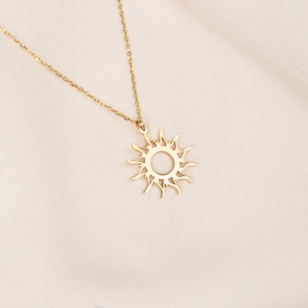 Gümüş Kolye - Güneş 925 Ayar Gümüş Kolye - Image 1