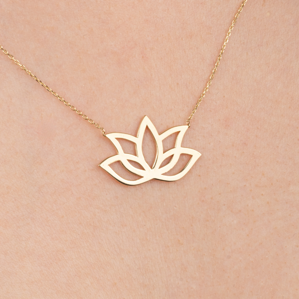 Gümüş Kolye - Lotus 925 Ayar Gümüş Kolye - Image 1