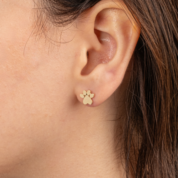 Gümüş Küpe - 925 Ayar Gümüş Minimal Pati Küpe - Image 1