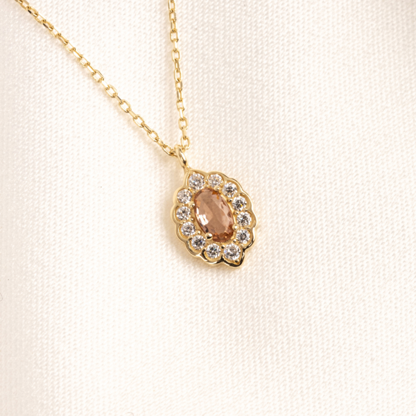 Gümüş Kolye - Zultanit Oval Taşlı 925 Ayar Gümüş Kolye - Image 1