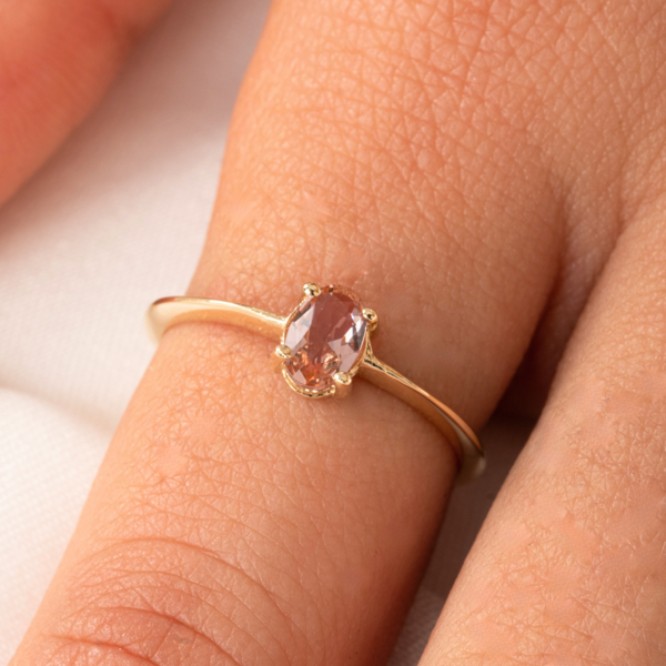 Gümüş Yüzük - 0.90 Karat Zultanit Tektaş Evlilik Teklifi Pırlanta Montörü 925 Ayar Gümüş Tarz Yüzük - Image 1