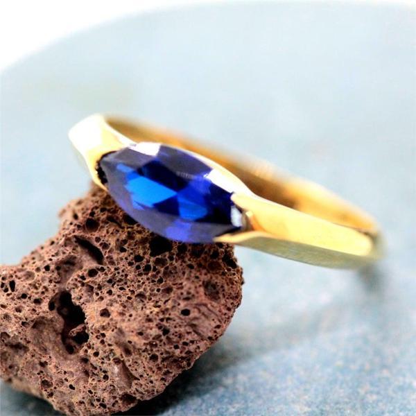 Gümüş Yüzük - Jale 1.20CT Nano Safir Taşlı Kadın 925 Ayar Gümüş Yüzük-Kadın 925 Ayar Hediyelik Yüzük - Image 1