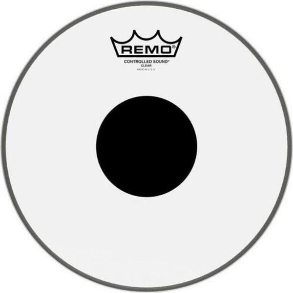 REMO CS-0310-10- Controlled Sound® Şeffaf Top Black Dot™ 10\" Davul Derisi - Image 1