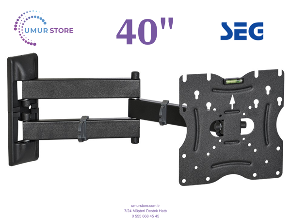 Seg 40SRB900 40 inç / 22”- 49” Lcd Led Televizyon Hareketli Duvar Askı Aparatı - Image 1
