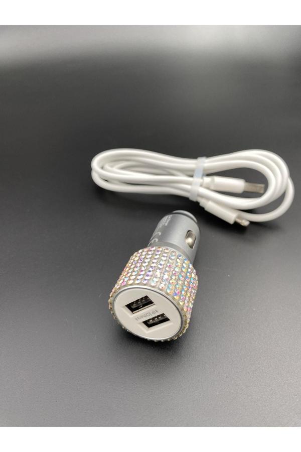 Efeaks Janjan Taşlı Araç Şarjı (Tpye C Kablo ) - Image 1