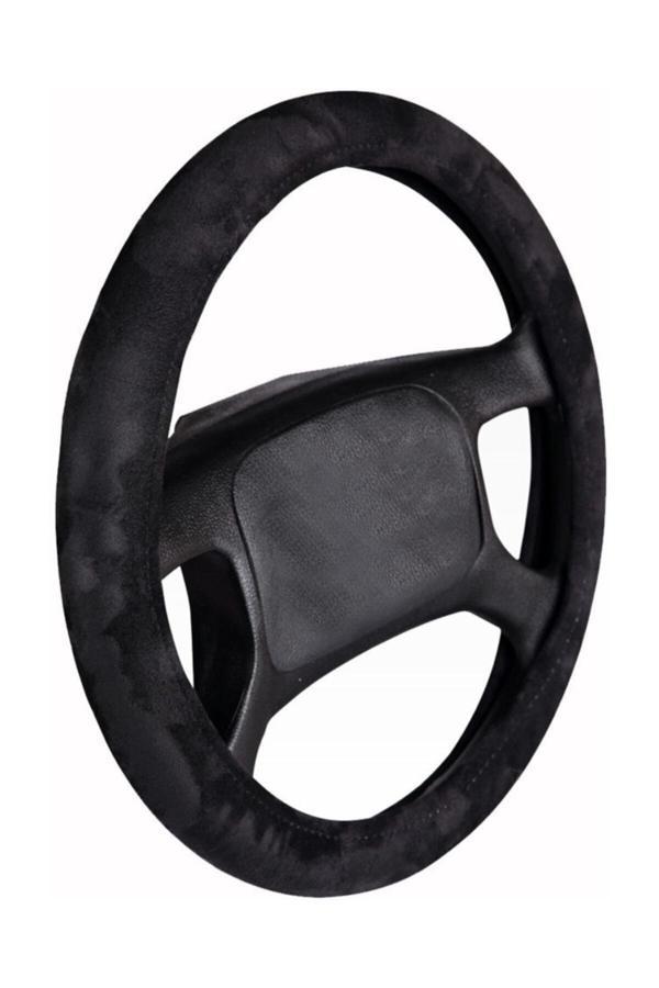 Efeaks Geçmeli Deri Direksiyon Kılıfı Süet Model - Image 1
