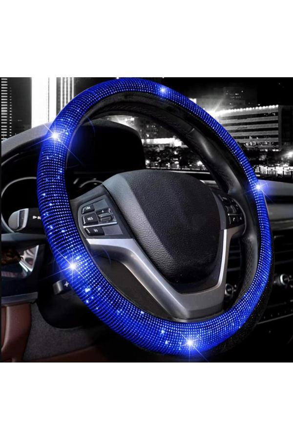 Efeaks Mavi Taşlı Direksiyon Kılıfı Kadınlara Özel Şıklık! - Image 1