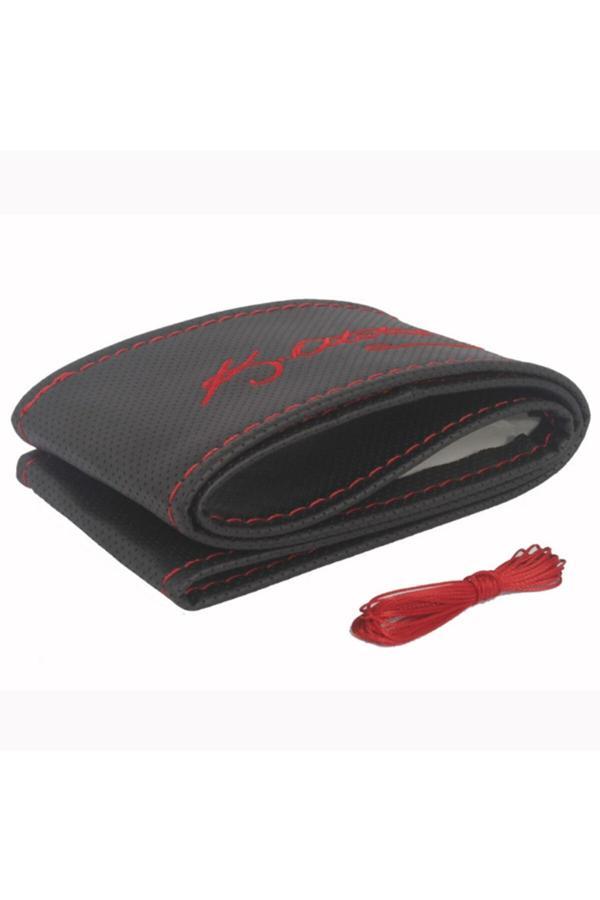 Efeaks Dikmeli Deri Direksiyon Kılıfı Nakışlı Model Kemal Atatürk Imza - Image 1