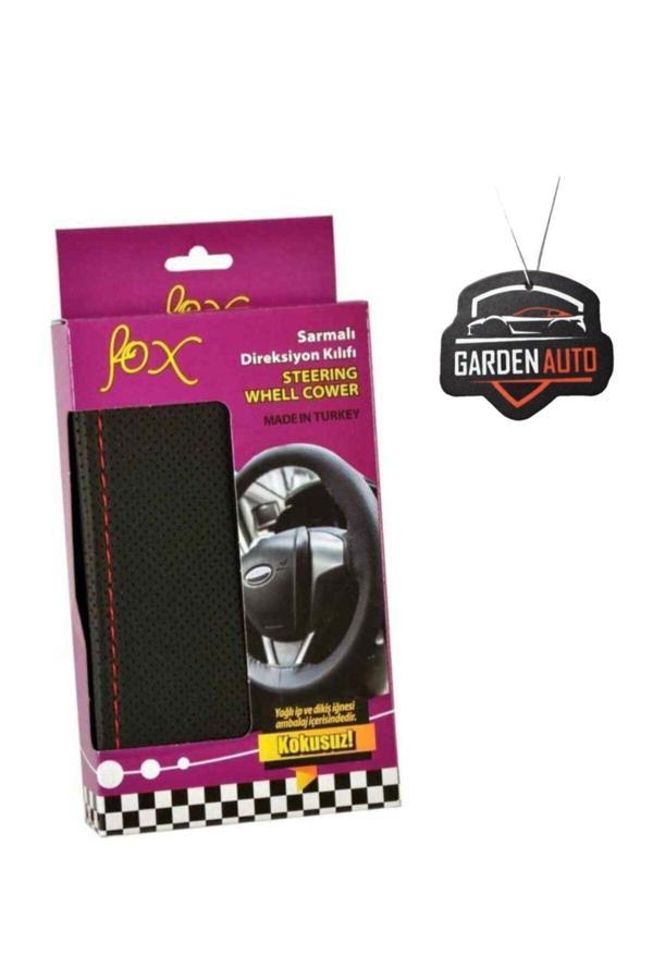 Efeaks Deri Direksiyon Kılıfı Sarmalı Noktalı Kırmızı - Image 1