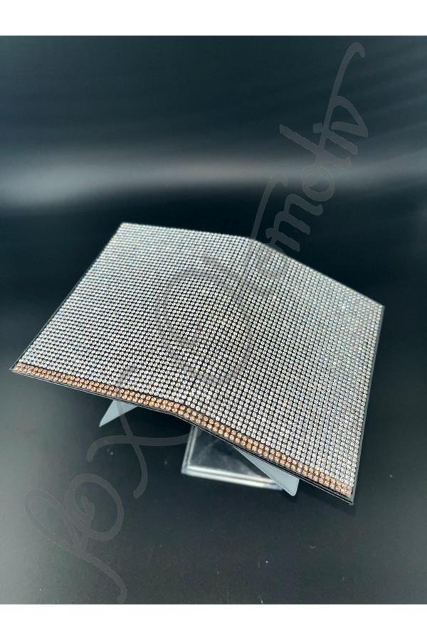 Efeaks Gümüş Taşlı Rose Gold Detaylı Ruhsat Kabı - Image 1