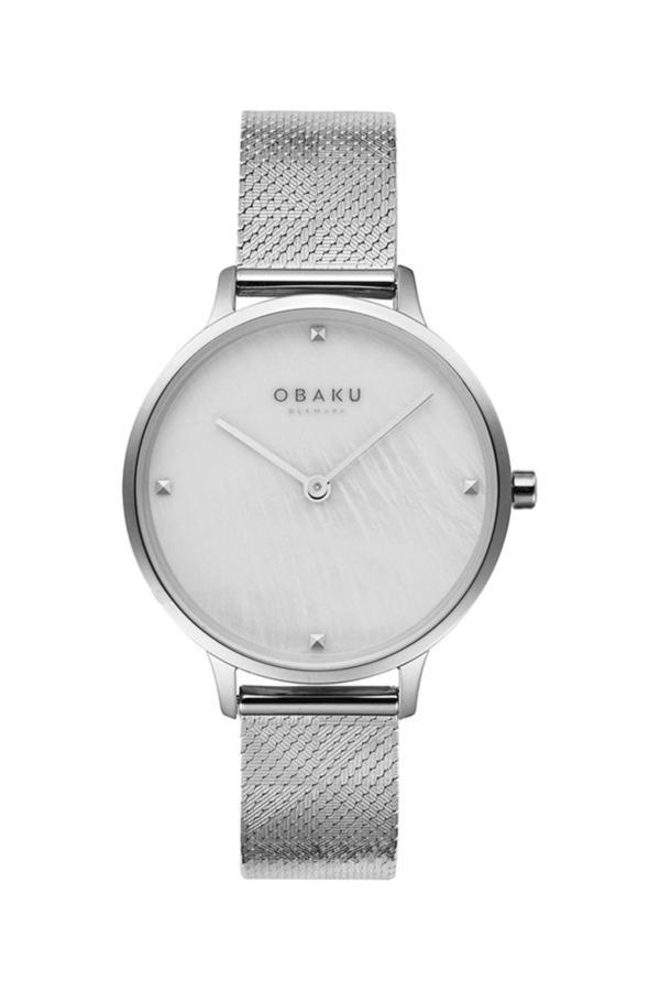 V295LXCWHC Quartz Çelik Hasır Gri 34 mm Kadın Kol Saati - Image 1