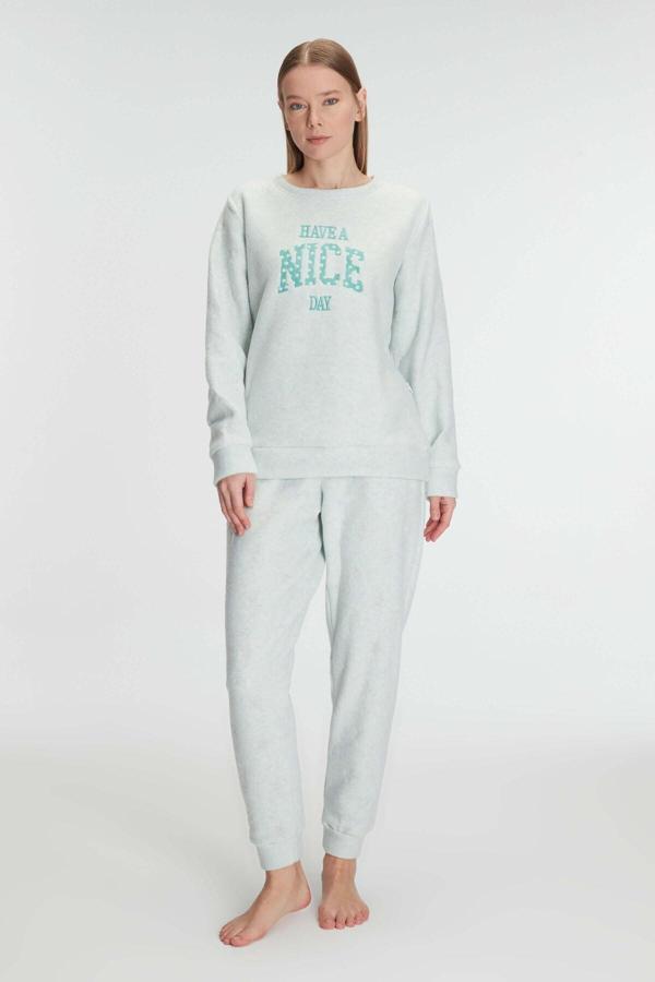 Arias Closet Uzun Kol Polar Pijama Takımı - Image 1