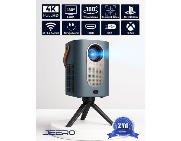 JEERO Hy6 Ev Sinema Projeksiyon Cihazı (Hediye Ayak -Türkçe Menü) - Image 1