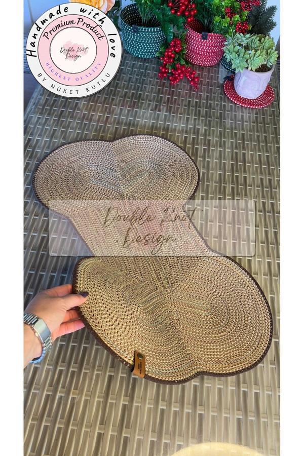 Double Knot Design Büyük Irk İçin Kemik Evcil Hayvan Mama Paspası, Mama Altlığı, Köpek Aksesuar Hediyelik - Image 1