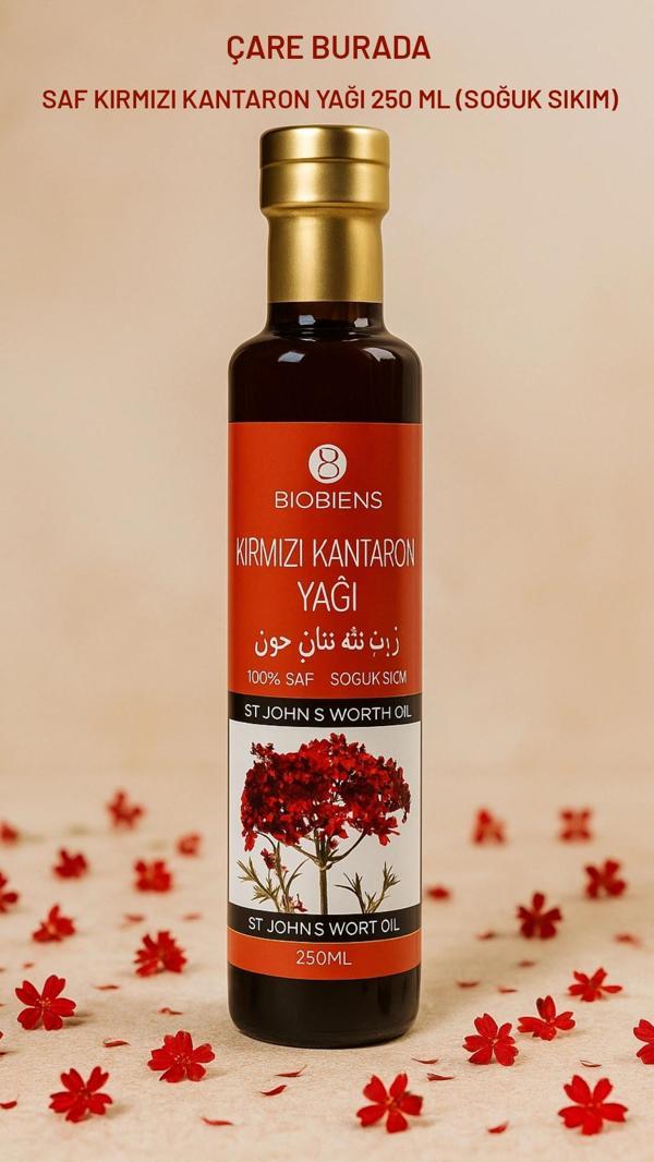Biobiens - Saf Kırmızı Kantaron Yağı 250 Ml (Soğuk Sıkım) - Image 1