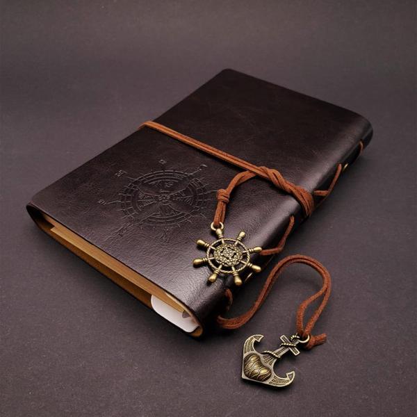 Siyah Deri Pusula Defter - Image 1