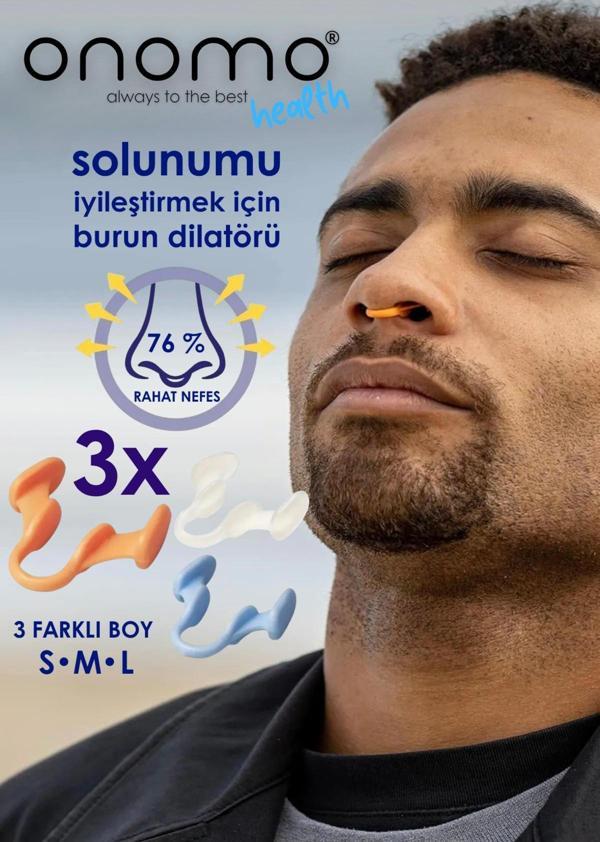 Onomo Health Horlama Önleyici Solunum Burun Dilatörü - Image 1