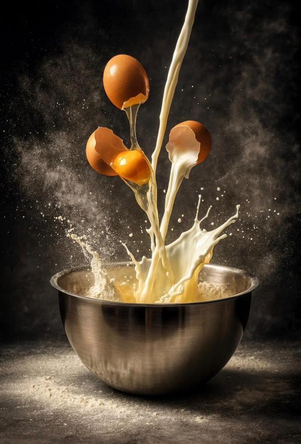 Paslanmaz Çelik Derin Çırpma ve Karıştırma Kasesi Kek ve Pasta - Image 1