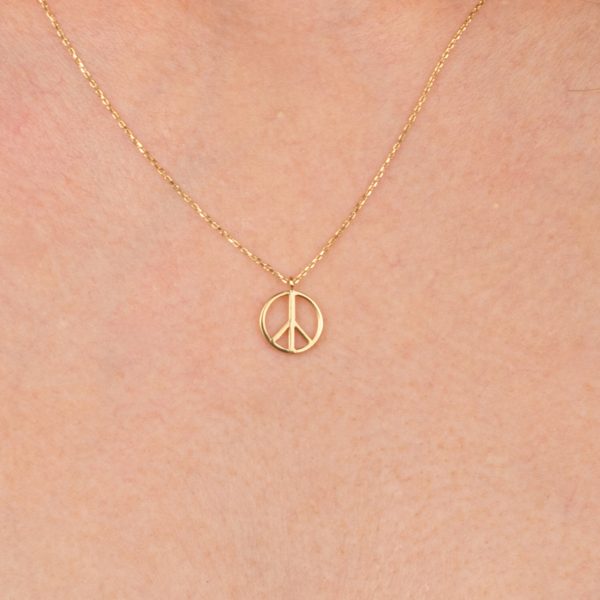 Gümüş Kolye - Barış Sembolü 925 Ayar Gümüş Kolye - Image 1