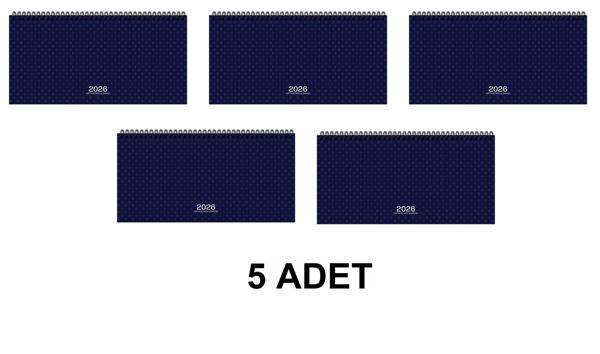2026-AJ-66 16*33,5 Spr.Haftalık Masa Ajandası-Lacivert (5 ADET) - Image 1
