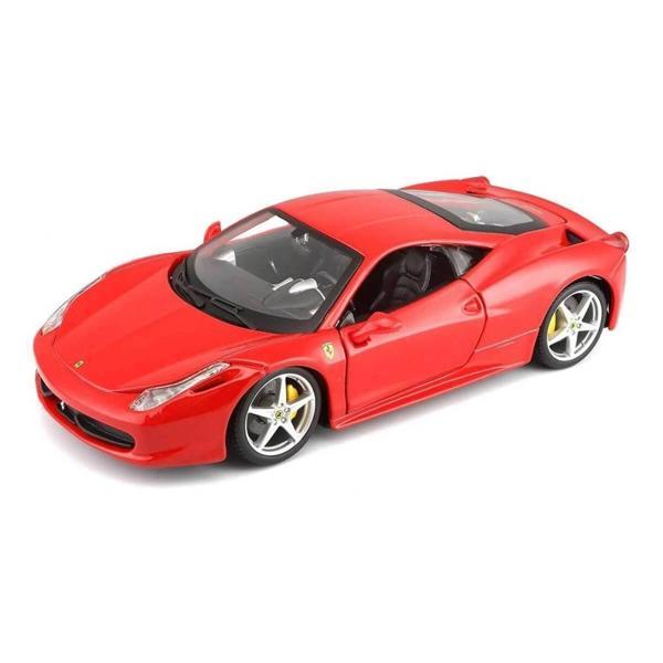 Bburago 1:24 Ferrari 458 Italia Kırmızı Model Araba - Image 1