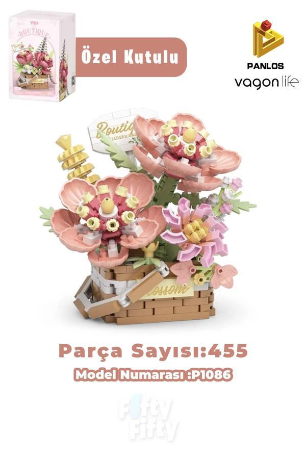 Panlos BOUTIQUE Serisi Mini Çiçek Buketi 455 Parça Oyuncak Yapım Seti -FFP1086 - Image 1