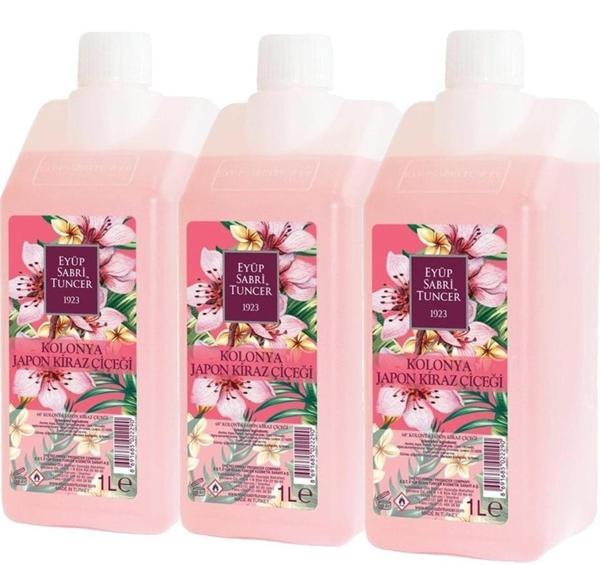 Eyüp Sabri Tuncer Japon Kiraz Çiçeği Kolonyası 1 lt x 3  Adet - Image 1