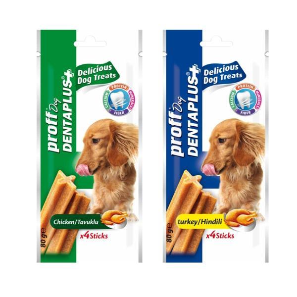 Proff Dog 2Li DentaPlus Diş Sağlığı Kemirme Ödülü Tavuklu ve Hindili - Image 1