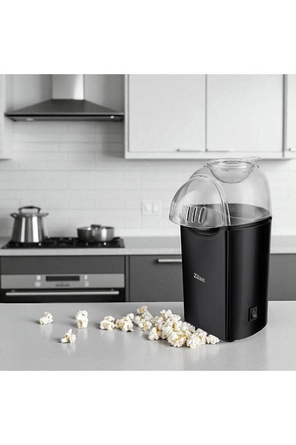 ZLN8045 Popcorn | Patlamış Mısır Makinesi | 1200W | Yağsız ve Sağlıklı Pişirme | Siyah - Image 1