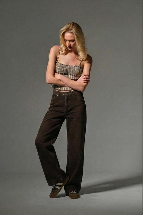 Bol Kesim Denim Geniş Paça Rahat Baggy Jean Kot Salaş Kadın Pantolon @Varese - Image 1