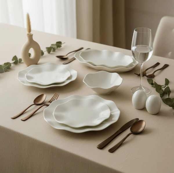 Güral Porselen Nesrin 52 Parça Sade Yemek Takımı - Image 1