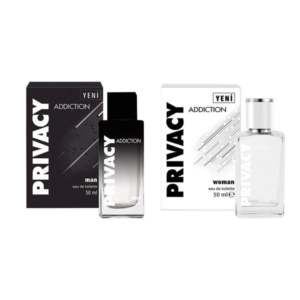 Privacy Man & Woman Addiction Edt Erkek ve Kadın Parfüm 50 ml x 2 li Set - Image 1