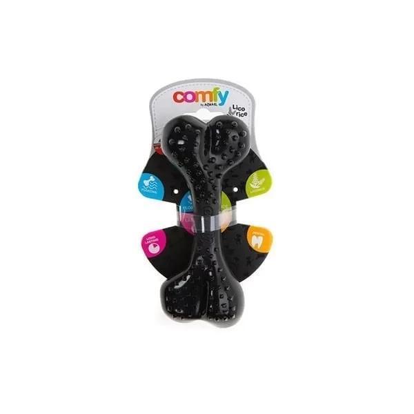 Aquael Comfy Toy Kemik Şeklinde Meyan Kökü Aromalı Köpek Oyuncağı Siyah 16.5 Cm - Image 1