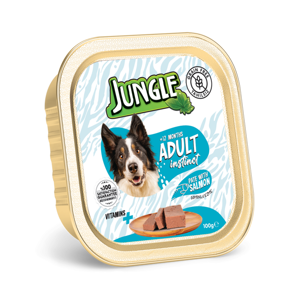 Jungle Püre Yetişkin Köpek Somonlu 100 g - Image 1
