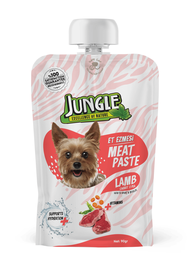 Jungle Köpek Et Ezmesi Taze Kuzulu&Havuçlu 90 g - Image 1