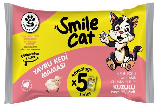 Smile Cat Flowpack 425 gr 5*85 Yavru Kedi Kuzulu Mama - Image 1