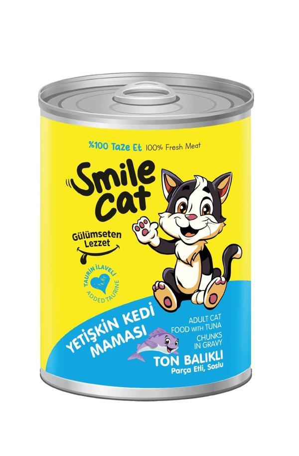Smile Cat Konserve Yetişkin Kedi 400gr Ton Balıklı Mama - Image 1