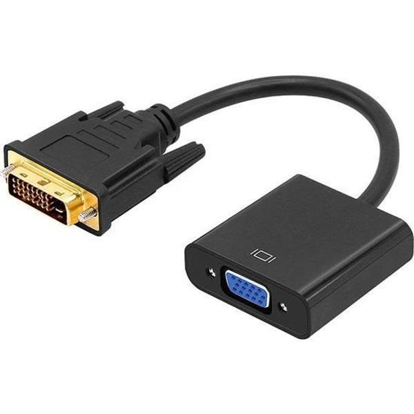 PrimeX PX-1300 DVI to VGA Aktif Dönüştürücü Kablo (DVI-D Erkek VGA Dişi) - Image 1