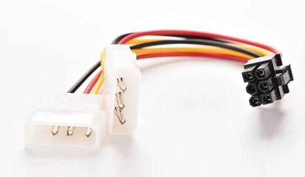 PrimeX PX-4583 6 Pin 4 Pin Molex Power Pci-e Ekran Kartı Kablosu, 6 Pin ekran Kartı kablosu - Image 1