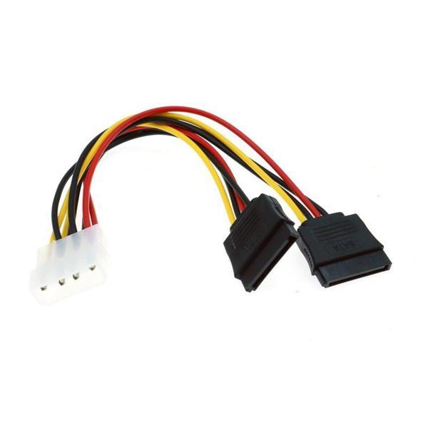 PrimeX PX-4929 Molex to Sata Power x2 Çoklayıcı, Sata power Çoklayıcı 2li - Image 1