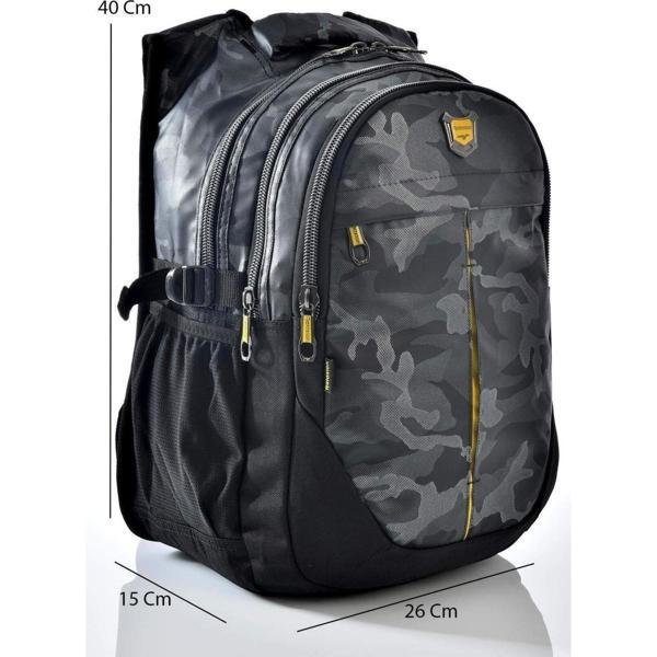 2235 Gri Kamuflaj Desenli Okul Sırt Çantası - Image 1