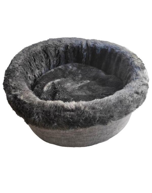 La Vista Lüx Kedi, Küçük Köpek Simit Yatak FÜME 45 cm - Image 1