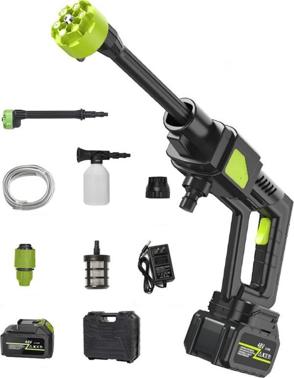 Leerfei 8100 Şarjlı Akülü Araba Yıkama Makinesi | 3.0Mpa Yüksek Basınçlı Taşınabilir Oto Yıkama Taba - Image 1