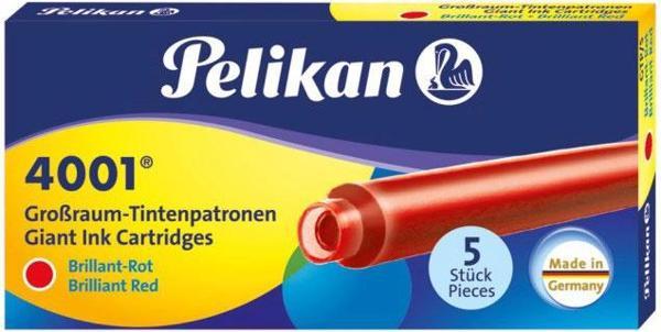 Supertrend 4001 Uzun Dolma Kalem Kartuşu 5'li Kutu KIRMIZI - Image 1