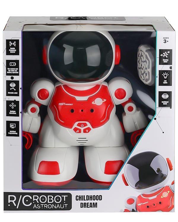 Pasifik Toys Uzaktan Kumandalı Akıllı Astronot Robot Işıklı Sesli Kırmızı DB05 - Image 1