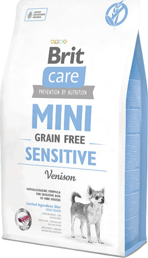Brit Care Mini Sensitive Geyikli Tahılsız Küçük Irk Köpek Maması 2 Kg - Image 1
